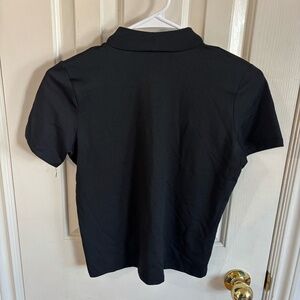 Vintage 90s fitted stretch turtleneck short sleeve cotton ginny shirt